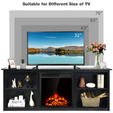 Fireplace TV Stand, Entertainment Center w/22.5 Inches Electric Fireplace