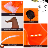 4 Ft Halloween Inflatable Pumpkin with Build-in LED Lights & Blower