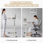  Mobile Standing Desk Computer Desk - Tangkula