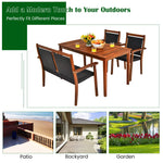 4 Pieces Patio Dining Set - Tangkula