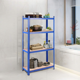 TANGKULA Home Garage Multi-Use Storage Rack with Adjustable Shelves, 4-Tier Garage Shelf