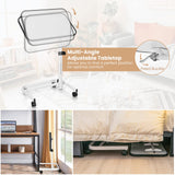 Overbed Table with Wheels - Tangkula