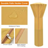 Tangkula 48000 BTU Outdoor Patio Heater with Wheels, Portable Porch Propane Heater