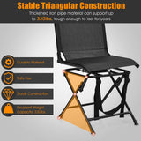 Tangkula 360-degree Swivel Blind Chair, Foldable Free Rotation Hunting Chair, Chair for Camping, Hunting, Fishing