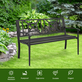 Heavy Duty Loveseat Bench for 2-3 People, Deck Bench Chair