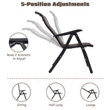 Tangkula Patio Rattan Folding Chair