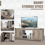 Tangkula Farmhouse TV Stand for TVs up to 70 Inch