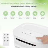 Evaporative Air Cooler, Portable Cooling Fan & Humidifier with Remote