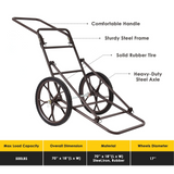 Folding Deer Cart, 500lbs Capacity Hunting Game Cart - Tangkula