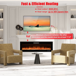 50 Inches Electric Fireplace Insert - Tangkula