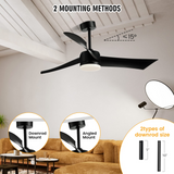 Tangkula 52 Inch Ceiling Fan with Light