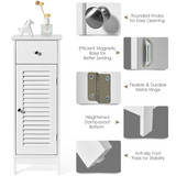 Tangkula Bathroom Floor Storage Cabinet