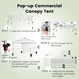 Tangkula 10x10 Ft Pop Up Canopy Tent