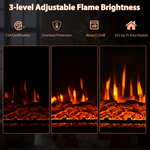 1400W 32 Inches Electric Fireplace with Mantel - Tangkula
