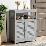 Tangkula Bathroom Floor Cabinet, Free Standing Storage Cabinet