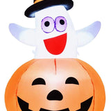 Tangkula 4.9 FT Inflatable Ghost in Pumpkin Halloween