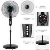 18 Inches Oscillating Standing Fan with Remote Control - Tangkula