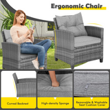 Tangkula 3 Pieces Patio Furniture Set