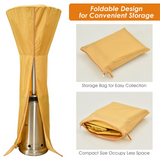 Tangkula Patio Heater Cover, Outdoor Patio Heater Cover with Zipper and Storage Bag