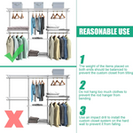  4 to 6 FT Custom Closet System - Tangkula