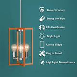 Tangkula 3-Light Pendant Lamps, Pendant Lighting Fixture (Dark Gold Nickel)