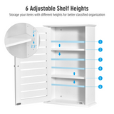 Tangkula Bathroom Wall Cabinet, Medicine Cabinet with 3 Tier Adjustable Storage Shelves