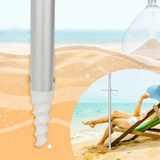 Tangkula 6.5ft Outdoor Beach Umbrella with Sand Anchor