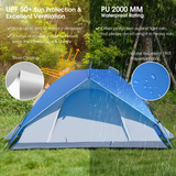 Tangkula 4 Person Pop up Camping Tent