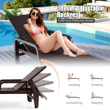 Tangkula Chaise Lounge Chair for Outside