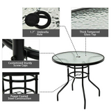 Tangkula 5PCS Bistro Patio Furniture Set