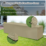 8-Piece Patio Furniture Set with Cover, 2 Ottomans, 2 Armless Sofas & Corner Sofas