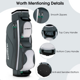 Tangkula Golf Cart Bag with 14 Dividers, Lightweight Golf Cart Bag