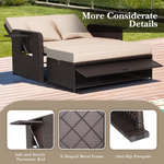 Patio Rattan Daybed - Tangkula