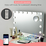 Tangkula Vanity Makeup Mirror with 15 Pcs LED Bulbs, 10X Magnification