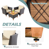 Tangkula 3-Piece Patio Furniture Set