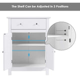 Tangkula Bathroom Storage Cabinet, Free Standing Bathroom Cabinet with Large Drawer