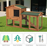 Rabbit Hutch Indoor and Outdoor - Tangkula