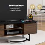 TV Stand with Storage for TVs up to 55 Inch, 2-Door TV Console Table