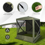 6.7 x 6.7 Ft Pop Up Gazebo with Netting - Tangkula