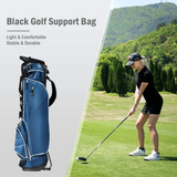 Tangkula Golf Stand Bag, Lightweight Organized Golf Bag, Easy Carry Shoulder Bag with 3 Way Dividers and 4 Pockets for Extra Storage