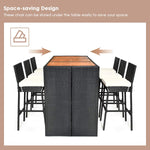 7 PCS Outdoor Dining Set - Tangkula