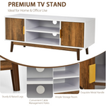 2 Door TV Stand for TVs up to 50 inch Flat Screen - Tangkula