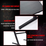 Tangkula Gaming Desk, Z Shaped Ergonomic Gaming Computer Desk