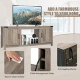 Tangkula Farmhouse TV Stand for TVs up to 70 Inch