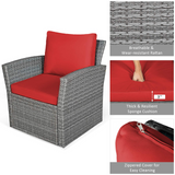 Tangkula 4 Pieces Patio Furniture Set