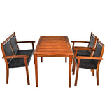 4 Pieces Patio Dining Set - Tangkula