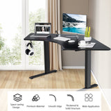 72 x 36 inch Solid 3-Piece Table Top, L-Shaped Desktop for Height Adjustable Frame