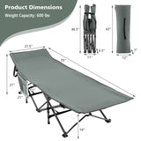 Tangkula Foldable Camping Cot, Portable Sleeping Cot with Carrying Bag