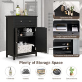 Tangkula Bathroom Storage Cabinet, Free Standing Bathroom Cabinet with Large Drawer