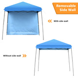 10x10 ft Pop up Canopy Tent, One Person Set-up Instant Shelter with Central Lock